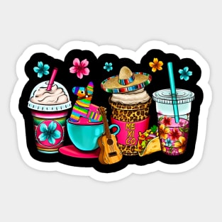 México Coffee Cup Sticker